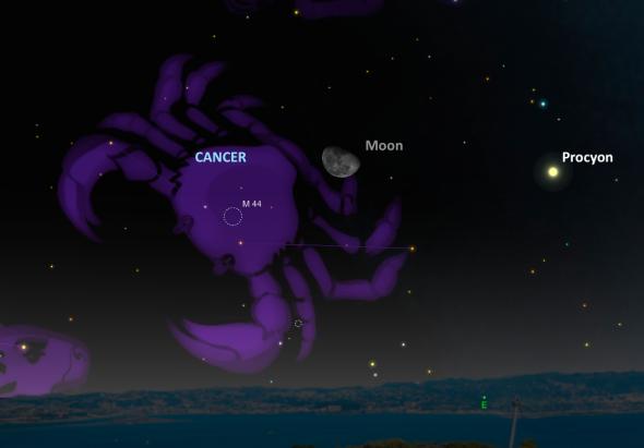 Звездният куп „Ясли“, още известен като M44, ще бъде в близост до луната на 18 ноември 