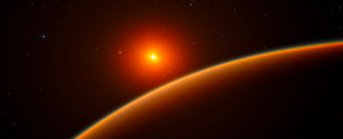 Представата на художник за екзопланетата Супер-Земя LHS 1140b. Credit: ESO