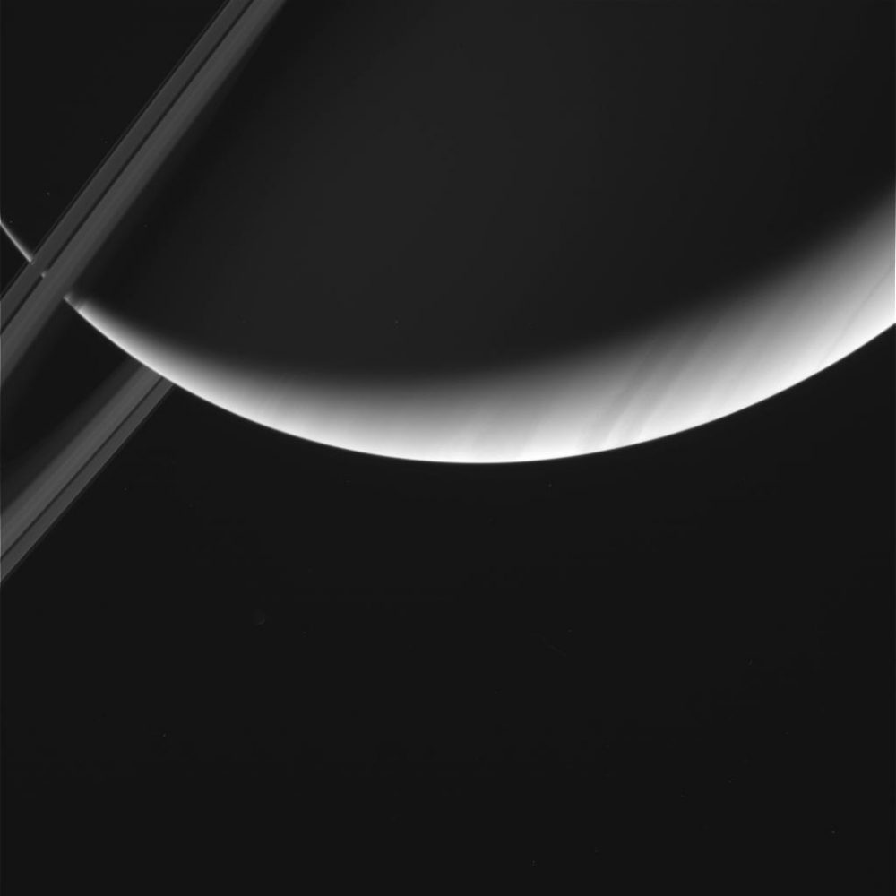 Снимка на Сатурн, заснета от Касини на 29-ти април 2017 г. Photo credit : NASA/JPL-Caltech/SSI