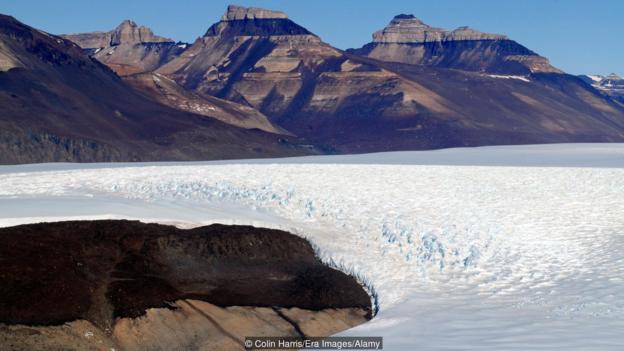 Били са откривани бактерии в латентно състояние в Антарктическия лед. Credit: Colin Harris/Era Images/Alamy
