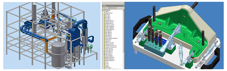 Фиг. 7 Проектиране на рамкови конструкции и матрични форми с Autodesk Inventor