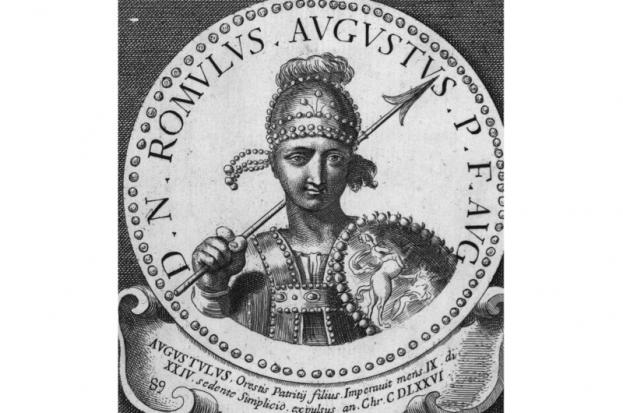 Фигура 9. Ромулус Аугустулус – последният император на Западната Римска империя. Когато етносът е в етническа старост, той може да се обнови и възроди. За да се възроди обаче, има много условия и едно от тях е, че начело трябва да е някой, който разбира от възраждане на етноси. Не някой като „великия мъж“ на тази фигура. 