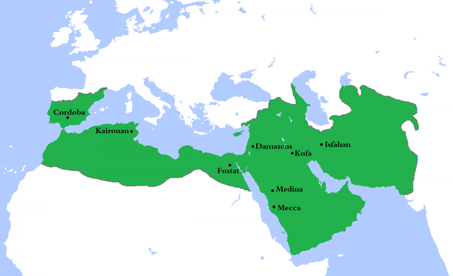 В първите 150 години от съществуването си Арабският халифат е голяма сила. 