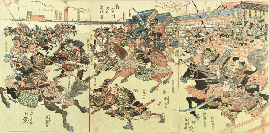 Фигура 17. Смутът Хейджи – кланът Минамото срещу клана Тайра.