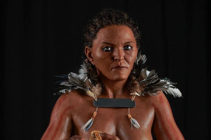 Показана бе завършената реконструкция на жена от епохата на мезолита, живяла в днешна Швеция