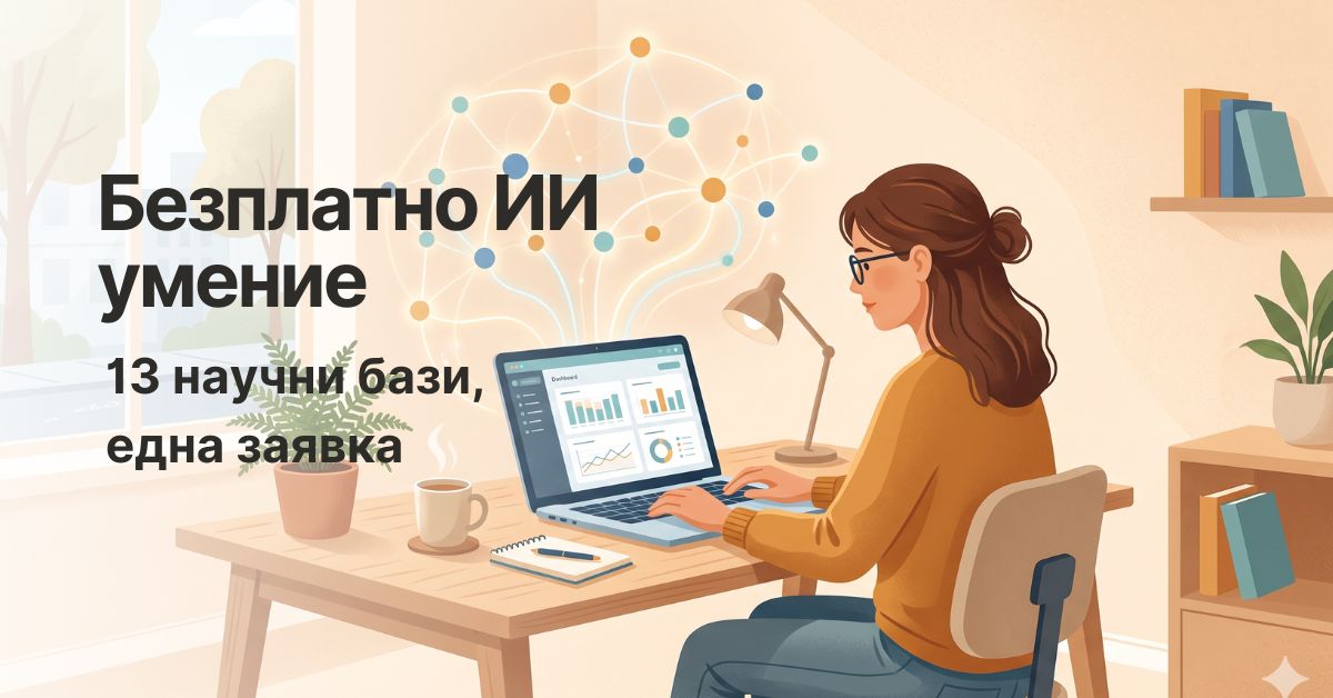 13 научни бази, една заявка - безплатно AI умение за literature review