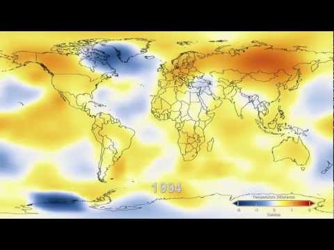 НАСА ни показва 130 години затопляне в 26 секунден филм